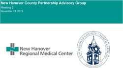 New Hanover County Partnership Advisory Group - Meeting 2 November 13, 2019 - New Hanover Regional Medical Center