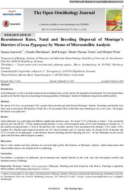 The Open Ornithology Journal - Universität Heidelberg