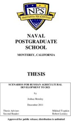 NAVAL POSTGRADUATE SCHOOL THESIS - MONTEREY, CALIFORNIA SCENARIOS FOR RUSSIAN AGRICULTURAL - Dtic