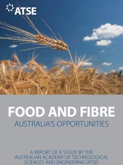 FOOD AND FIBRE AUSTRALIA'S OPPORTUNITIES - A REPORT OF A STUDY BY THE AUSTRALIAN ACADEMY OF TECHNOLOGICAL - AUSTRALIAN ...