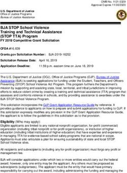BJA STOP School Violence Training and Technical Assistance (STOP TTA) Program - Bureau of Justice Assistance
