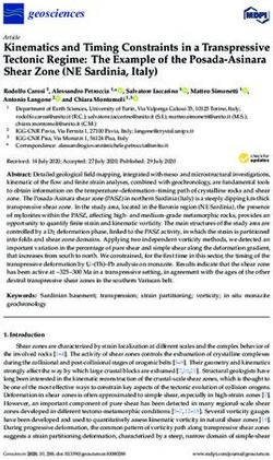 Kinematics and Timing Constraints in a Transpressive Tectonic Regime: The Example of the Posada-Asinara Shear Zone (NE Sardinia, Italy)
