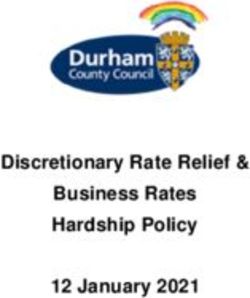 Discretionary Rate Relief & Business Rates Hardship Policy 12 January 2021 - Durham County Council