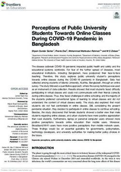 Perceptions of Public University Students Towards Online Classes During COVID-19 Pandemic in Bangladesh - Frontiers