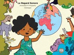 Le Regard Sonore Animated TV Programs Catalogue