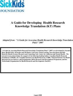 A Guide for Developing Health Research Knowledge Translation (KT) Plans