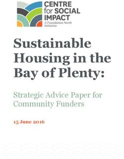 Sustainable Housing in the Bay of Plenty: Strategic Advice Paper for Community Funders 15 June 2016 - BayTrust