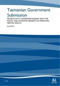 Tasmanian Government Submission - PRODUCTIVITY COMMISSION INQUIRY INTO THE SOCIAL AND ECONOMIC BENEFITS OF IMPROVING MENTAL HEALTH - Productivity ...