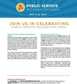 JOIN US IN CELEBRATING - PUBLIC SERVICE RECOGNITION WEEK - Partnership for Public Service