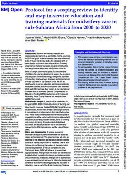 Protocol for a scoping review to identify and map in- service education and training materials for midwifery care in sub-Saharan Africa from 2000 ...