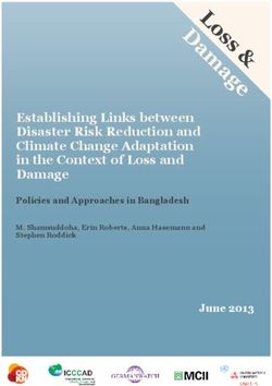 Establishing Links between Disaster Risk Reduction and Climate Change Adaptation in the Context of Loss and Damage - June 2013