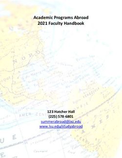 Academic Programs Abroad 2021 Faculty Handbook - 123 Hatcher Hall (225) 578-6801 www.lsu.edu/studyabroad