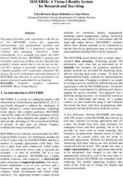 MAVERIK: A Virtua l Reality System for Research and Tea ching