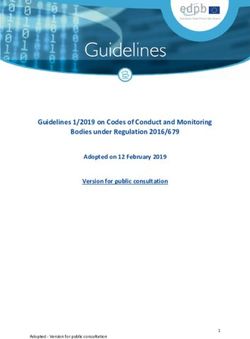Guidelines 1/2019 on Codes of Conduct and Monitoring Bodies under Regulation 2016/679 - Adopted on 12 February 2019 Version for public consultation