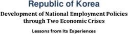 Republic of Korea Development of National Employment Policies through Two Economic Crises