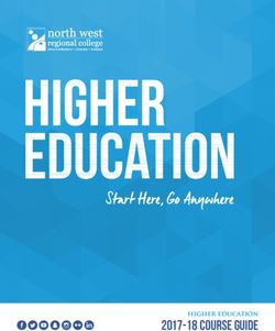 Start Here, Go Anywhere - 2017-18 COURSE GUIDE higher education - North West Regional College