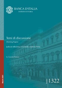 R 1322 - Judicial efficiency and bank credit to firms by Giacomo Rodano - Banca d'Italia