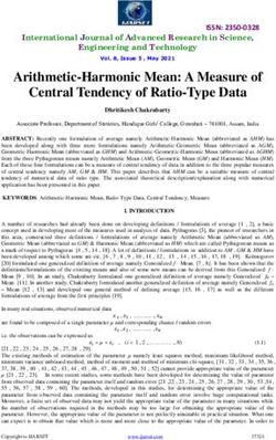Arithmetic-Harmonic Mean: A Measure of Central Tendency of Ratio-Type Data - International Journal of Advanced ...