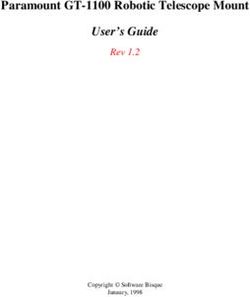 Paramount GT-1100 Robotic Telescope Mount - User's Guide Rev 1.2