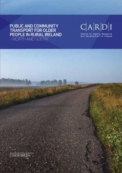 PUBLIC AND COMMUNITY TRANSPORT FOR OLDER PEOPLE IN RURAL IRELAND - NORTH AND SOUTH - CONOR BREEN - CARDI