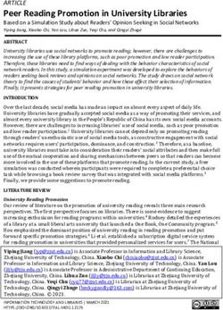 Peer Reading Promotion in University Libraries