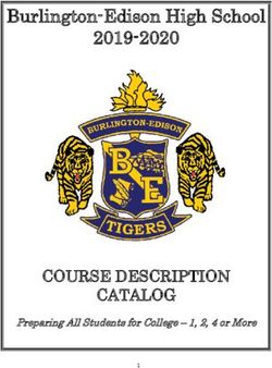 Burlington-Edison High School 2019-2020 - COURSE DESCRIPTION CATALOG Preparing All Students for College - 1, 2, 4 or More