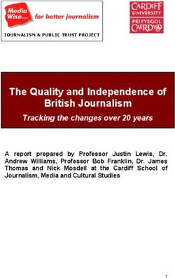 The Quality and Independence of - British Journalism