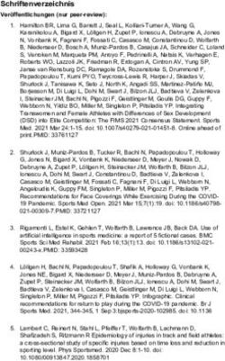 Schriftenverzeichnis Veröffentlichungen (nur peer-review)