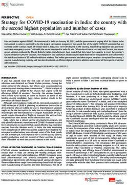 Strategy for COVID-19 vaccination in India: the country with the second highest population and number of cases - Nature