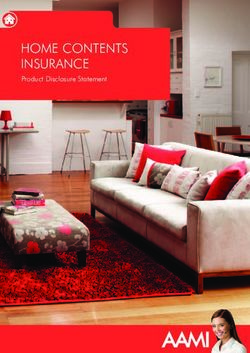 HOME CONTENTS INSURANCE - Product Disclosure Statement - AAMI