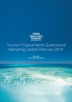 Tourism Tropical North Queensland Marketing Update February 2019 - Pip Close Chief Executive Officer