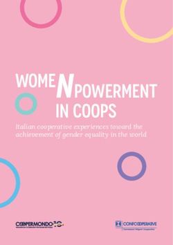 Italian cooperative experiences toward the achievement of gender equality in the world - Coopermondo
