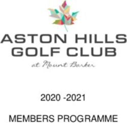 MEMBERS PROGRAMME 2020 -2021 - Aston Hills Golf Club ...