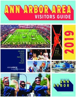 VISITORS GUIDE - ANN ARBOR CHELSEA DEXTER MANCHESTER MILAN SALINE YPSILANTI