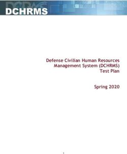 Defense Civilian Human Resources Management System (DCHRMS) Test Plan Spring 2020