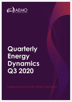 Quarterly Energy Dynamics - Q3 2020 Market Insights and WA Market Operations - AEMO