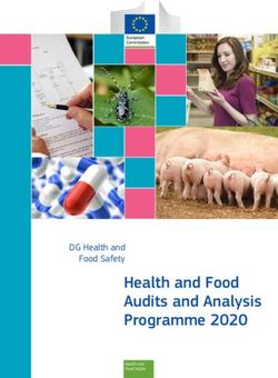 Health and Food Audits and Analysis Programme 2020 - DG Health and Food Safety