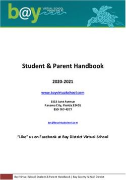 Student & Parent Handbook 2020-2021 - Bay Virtual School