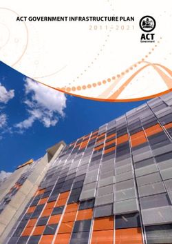 ACT GOVERNMENT INFRASTRUCTURE PLAN - CHIEF ...