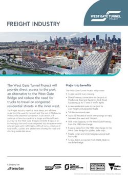 FREIGHT INDUSTRY - West Gate Tunnel Project