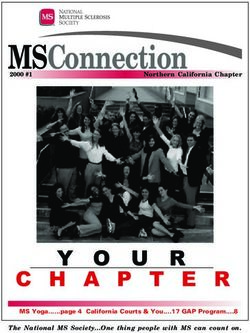 MSConnection Northern California Chapter - 2000 #1 - MS Yoga .page 4 California Courts & You .17 GAP Program .8 - National Multiple ...