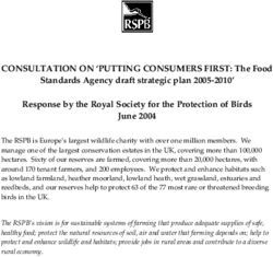 CONSULTATION ON 'PUTTING CONSUMERS FIRST: The Food Standards Agency draft strategic plan 2005-2010' Response by the Royal Society for the ...