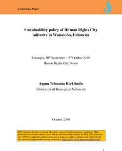 Sustainability policy of Human Rights City initiative in Wonosobo, Indonesia