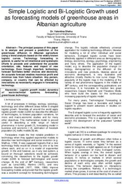 Simple Logistic and Bi-Logistic Growth used as forecasting models of greenhouse areas in Albanian agriculture
