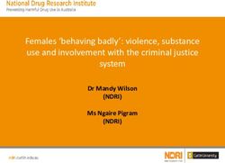 Females 'behaving badly': violence, substance use and involvement with the criminal justice system - (NDRI) (NDRI) Dr Mandy Wilson Ms Ngaire ...