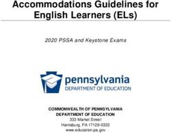 Accommodations Guidelines for English Learners (ELs) - 2020 PSSA and Keystone Exams - PA.gov