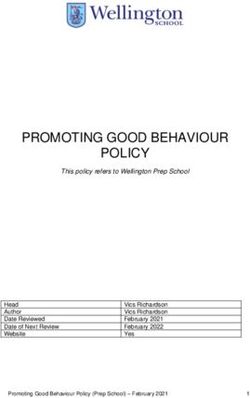 PROMOTING GOOD BEHAVIOUR POLICY - Wellington School