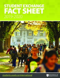 FACT SHEET STUDENT EXCHANGE - students.usask.ca/international - Curtin Student Services