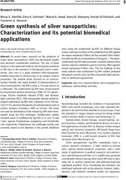 Green Synthesis Of Silver Nanoparticles: Characterization And Its ...