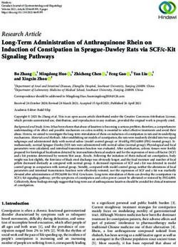 Long-Term Administration of Anthraquinone Rhein on Induction of Constipation in Sprague-Dawley Rats via SCF/c-Kit Signaling Pathways - Hindawi.com